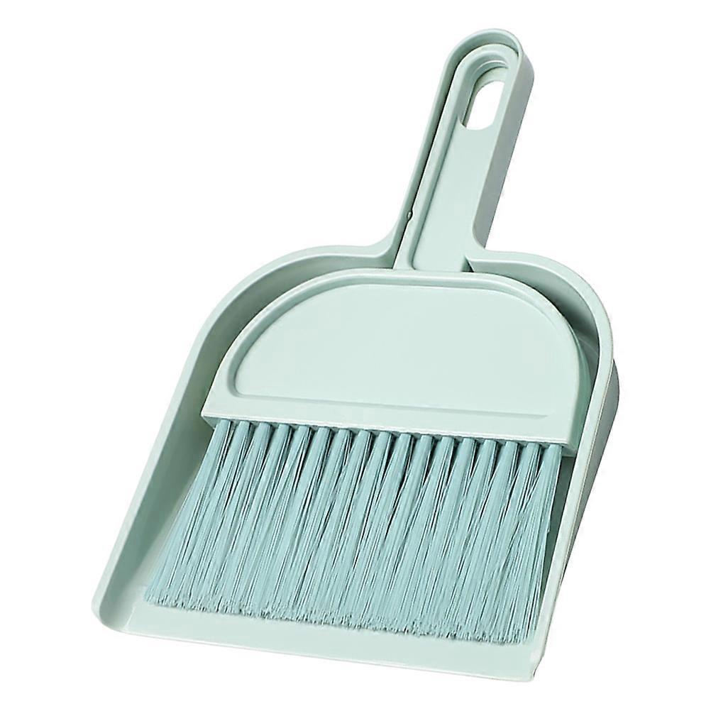 Indoor Broom Dustpan Set Small Spaces Desktop Cleaning Blue 20.50X14.50X3.00CM Dusting 1Set