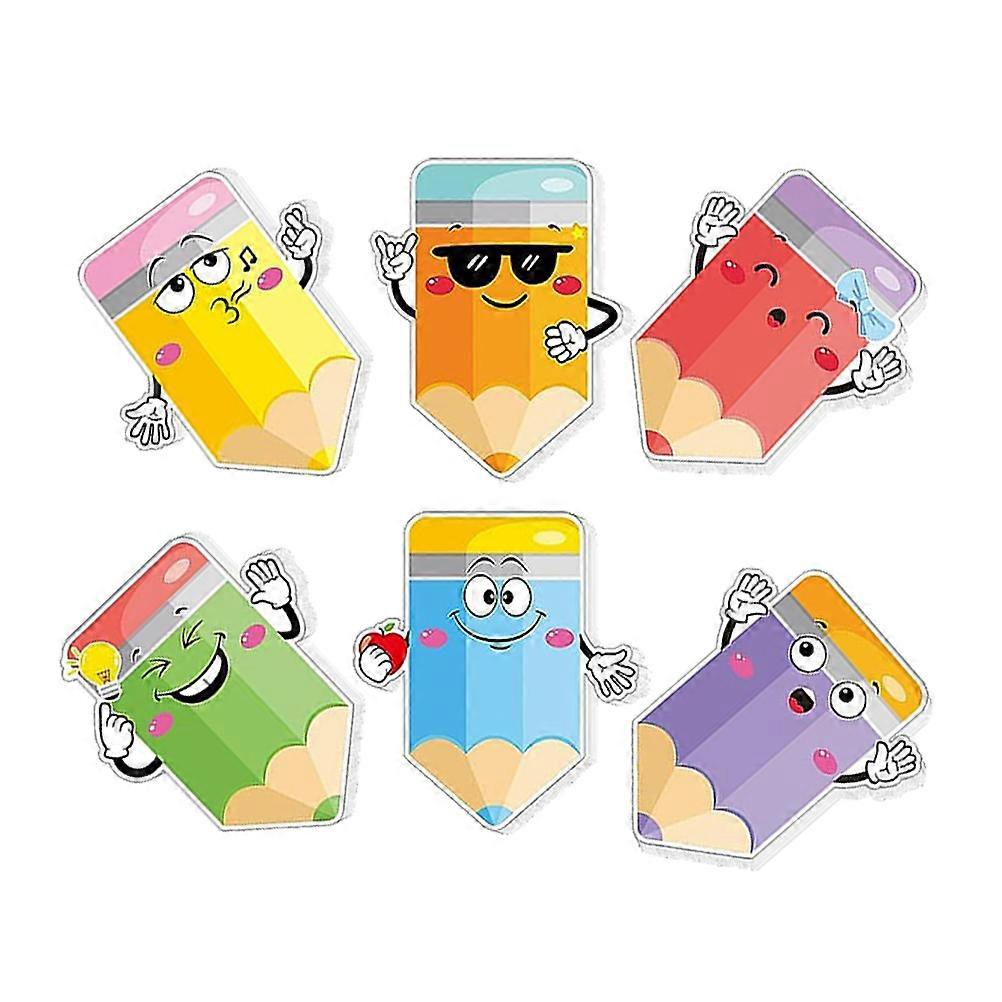 Καλλιτεχνικό σημειωματάριο Compact Memo Pads Μολύβι μοτίβο σημειωματάρια Σημειωματάριο καθηγητή Σετ Office Work 6Pack