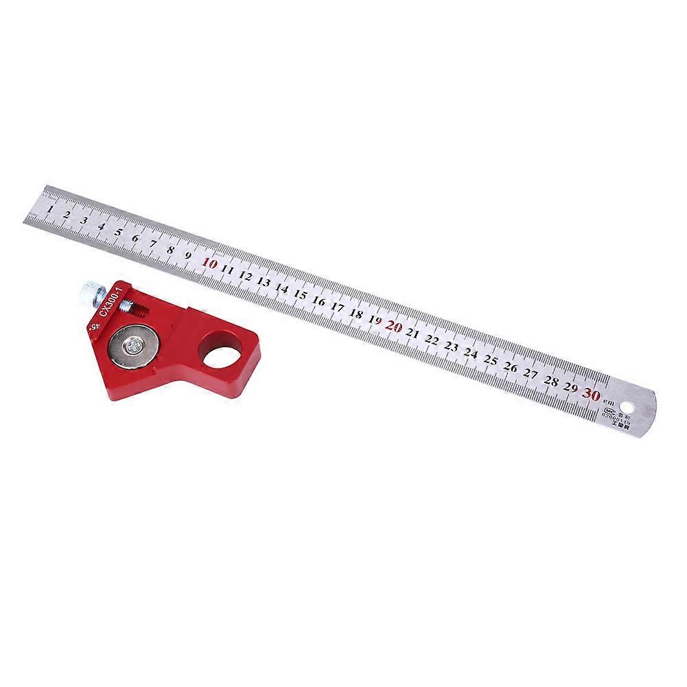 CX300-1 Woodworking Square Ruler / Scriber Hardware Measuring Tool for Height / Angle