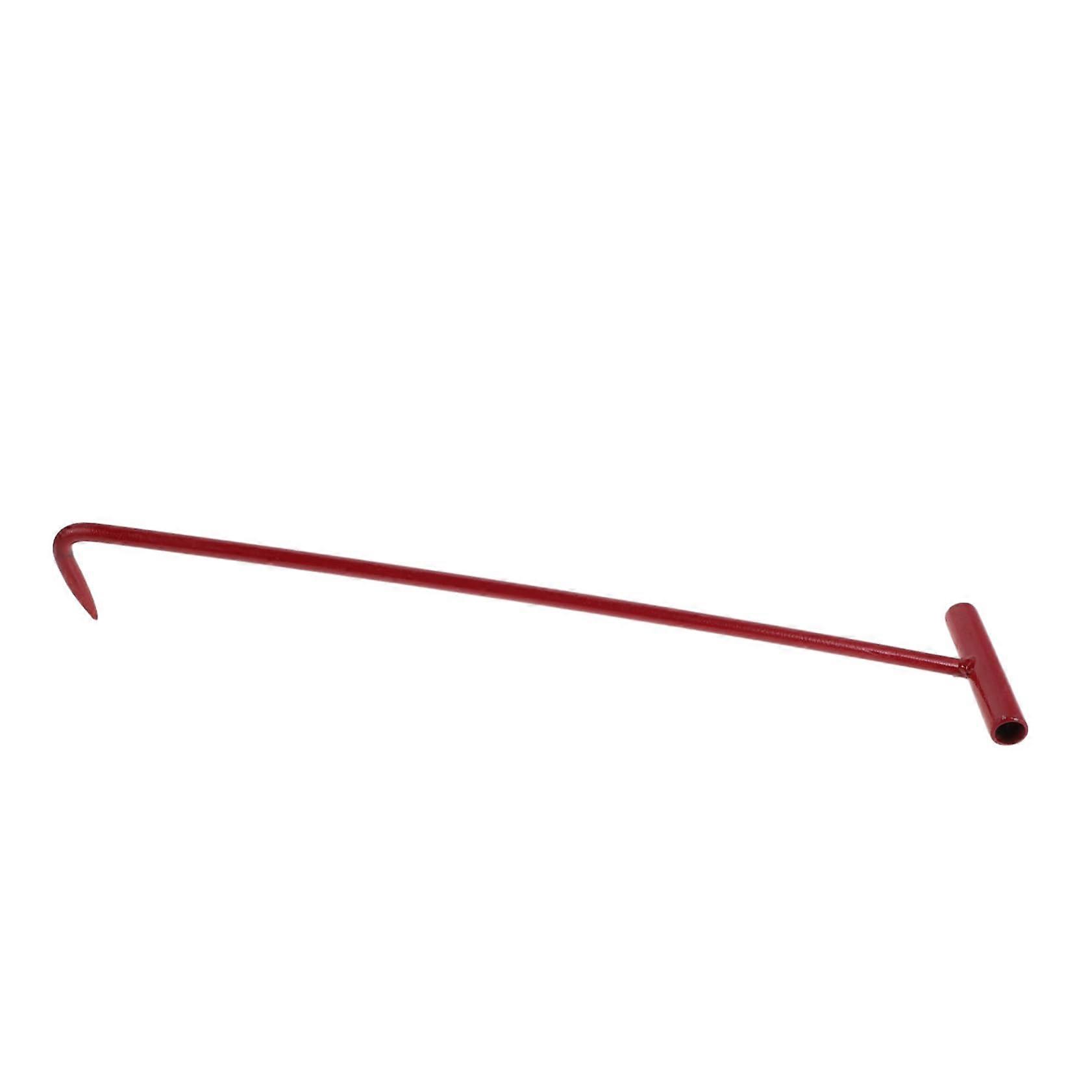 Manhole Cover Hook Heavy-Duty Tool for Safe Removal of Sewer Covers, Ergonomic Design for Emergency and Heavy Lifting Tasks