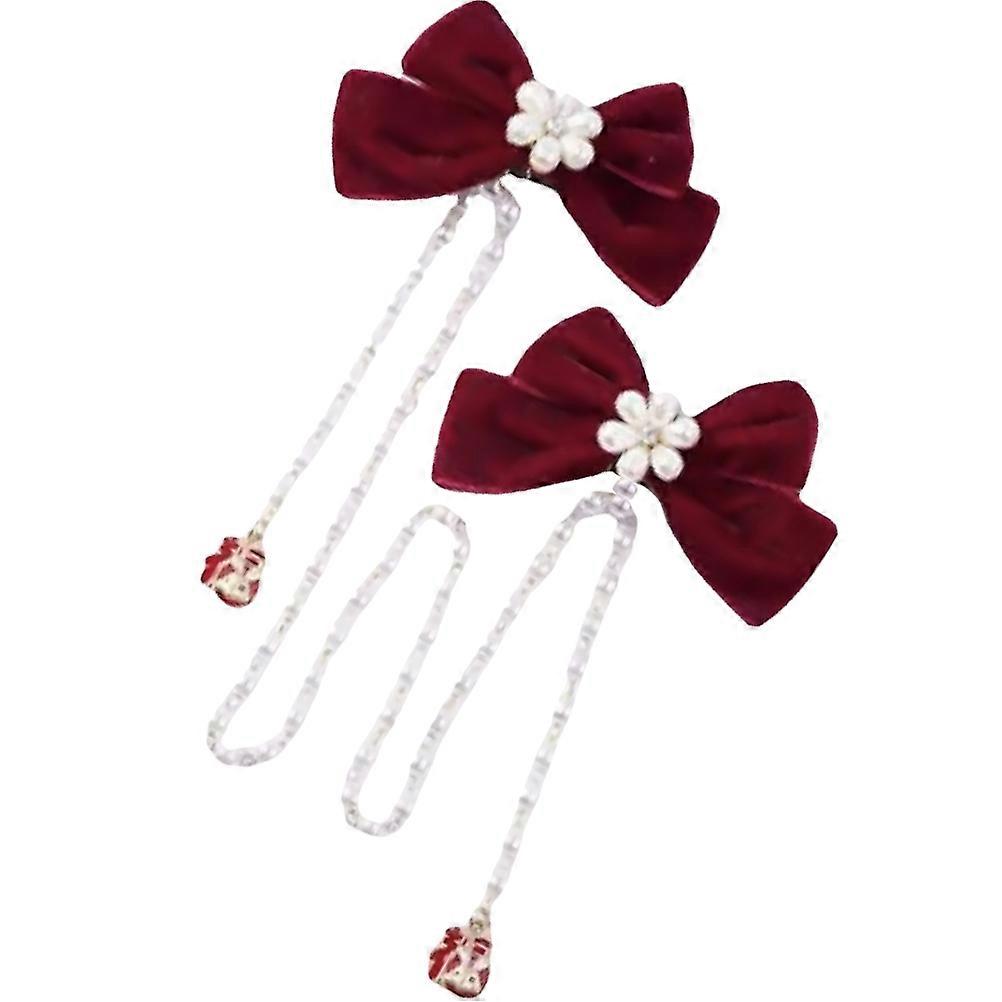 The **Pearl Bow Hair Clip** is a versatile and elegant hair accessory designed for women who want to add a touch of sophistication to their