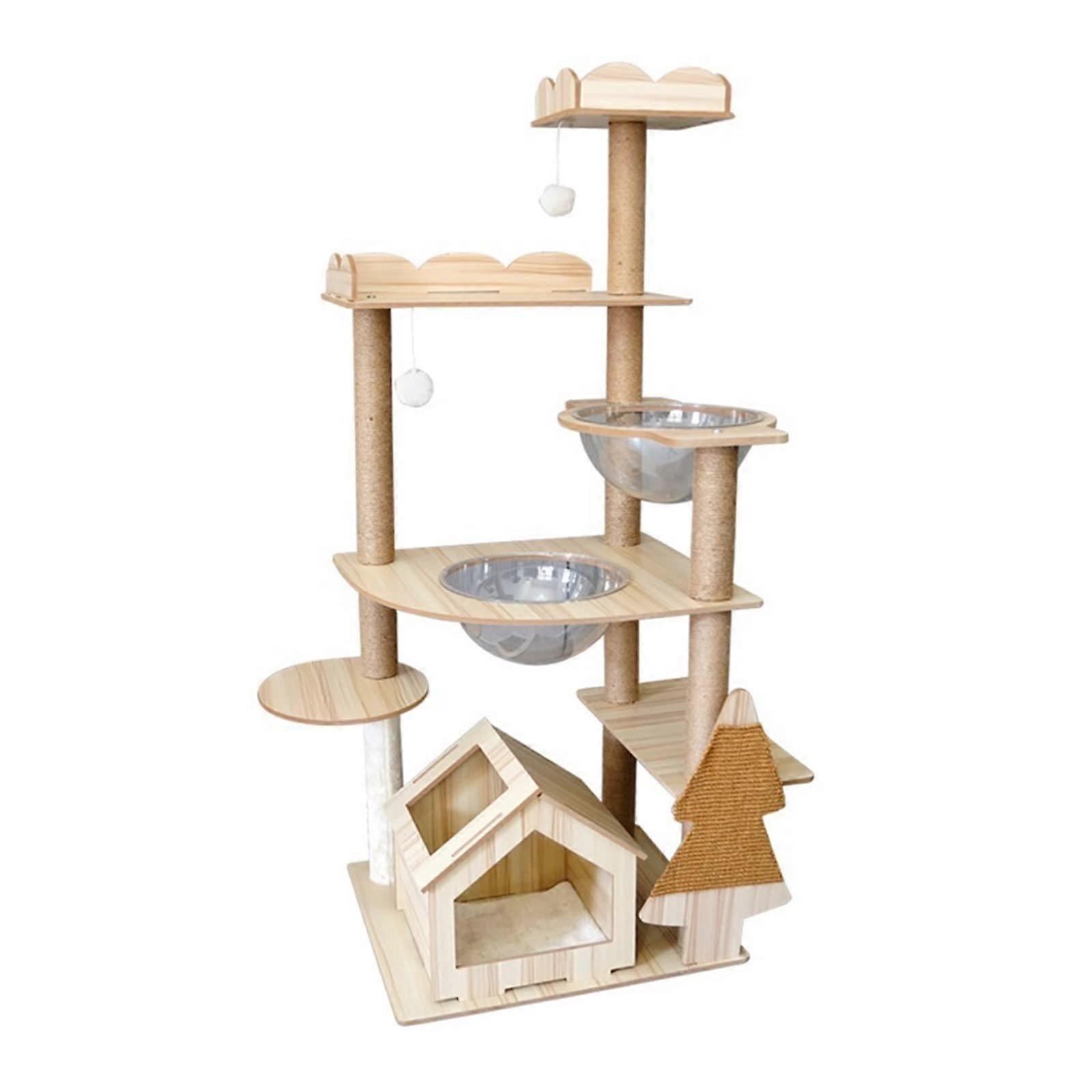 Cat Tree Cat Climbing Frame Large Cat Room Capsule Scratching Post
