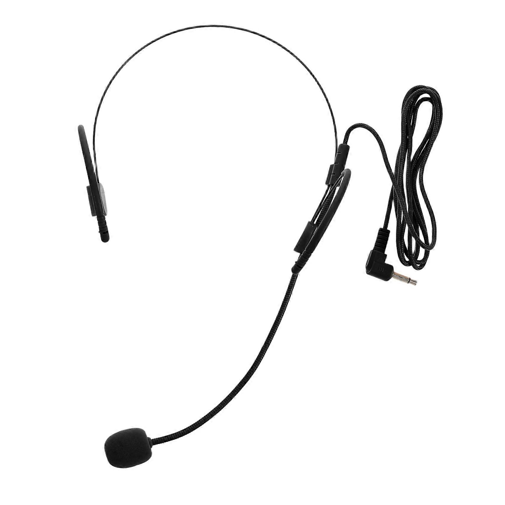 Wired Presentation Microphone Headset Voice Amplifier for Public Speaking and Language Teaching, Adjustable Comfort Fit