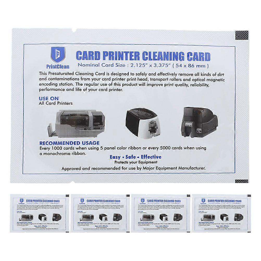 5Pcs Cleaning Card Card Reader Cleaner Reusable Credit Card Machine Cleaner POS Terminal Cleaner