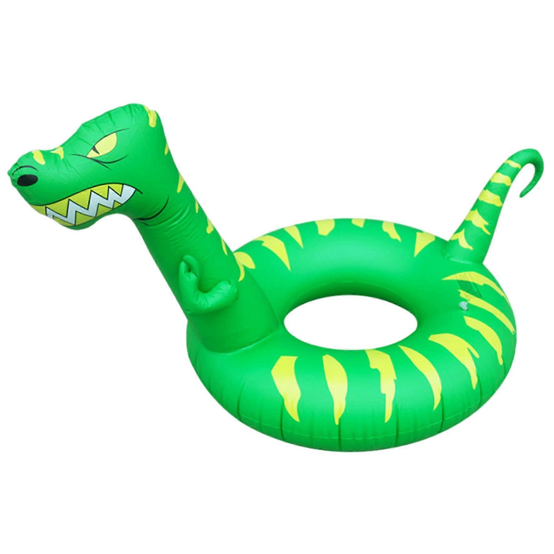 Swimmies for Kids and Adults, Inflatable Dinosaur Pool Float, Lightweight Portable Rescue Ring for Pool, Beach, Water Party