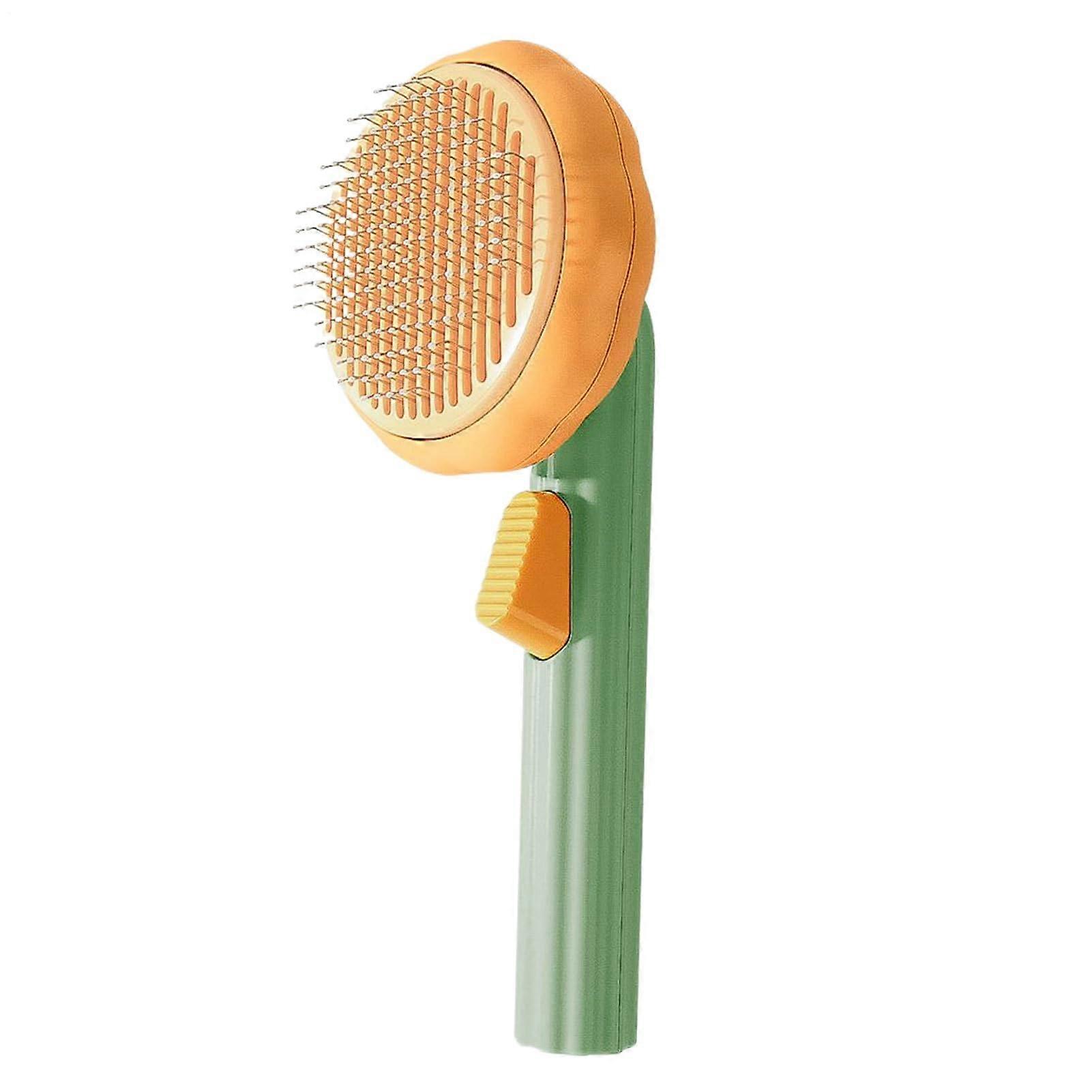 Dog Grooming Brush for Cats | Pet Hair Removal Brush for Dogs - De-shedding Tool with Soft Bristles for Easy Cleaning