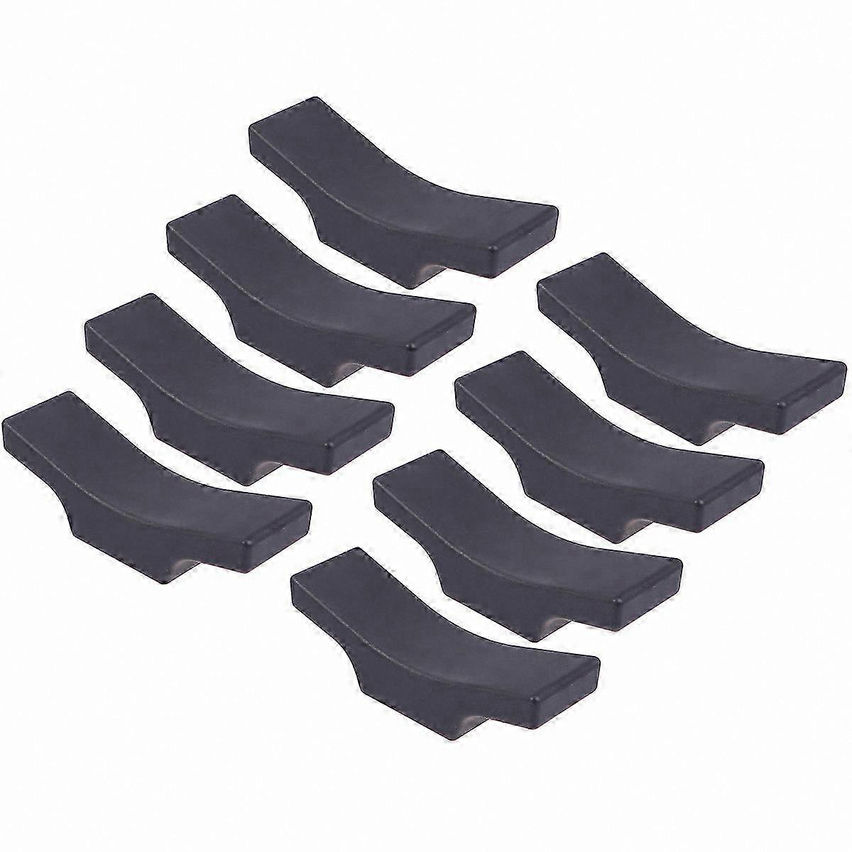8-Piece Metal Chopstick Rests with Spoon and Fork Stand for Dining Table (Black)