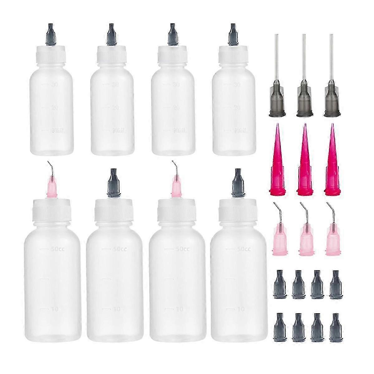 8Pack Glue Squeeze Bottle, Precision Tip Applicator Bottle,Needle Tip Squeeze Bottle,Glue Applicator Bottles,for Paint
