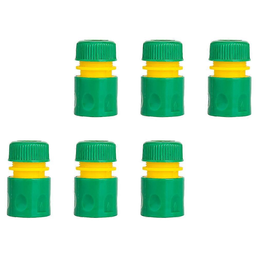 Garden Hose Quick Connectors For Hose Connections 6Pcs Green Round Plastic Temperature Resistance Fittings