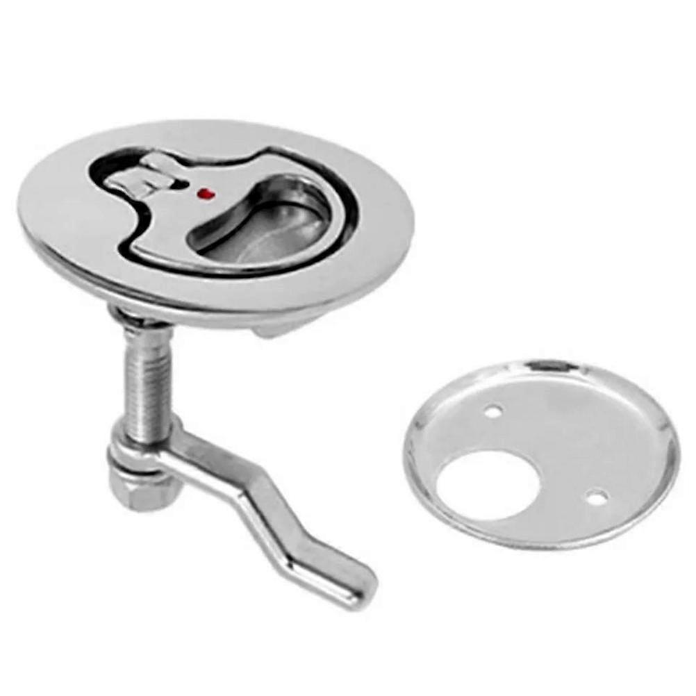 Stainless Steel Hatch Pull Boat Hatch Locker Mirror Polished Silver Mounting Hole 52mm 1 Set