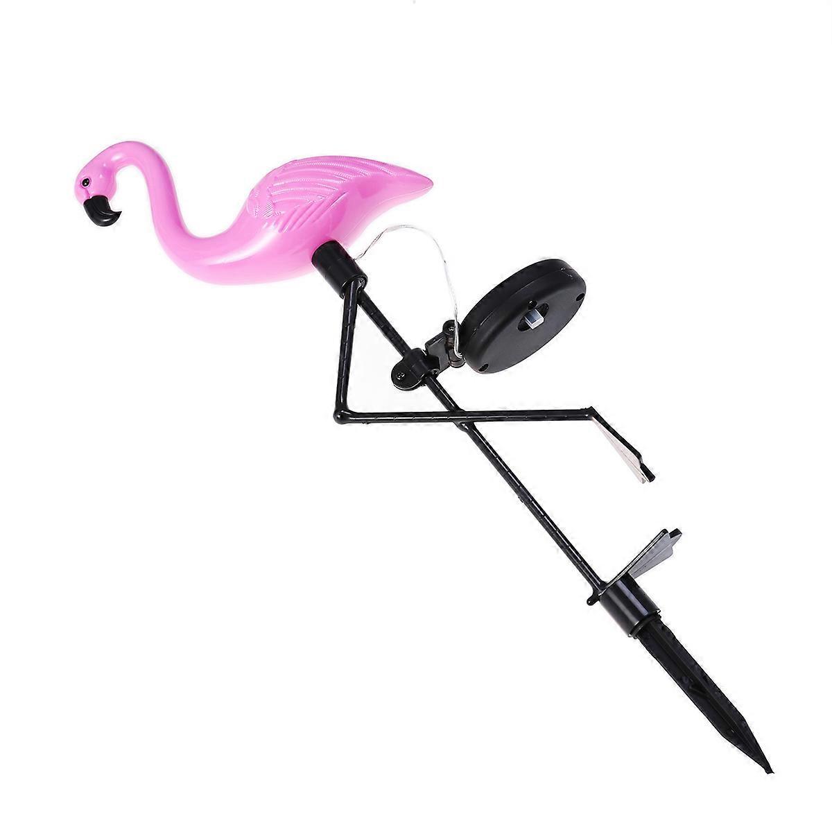 LED Solar Garden Light Outdoor Waterproof Flamingo Pattern Lawn Garden Lights for Lawn Pathway Yard Driveway Patio Walkway Pool Area (Rosy)