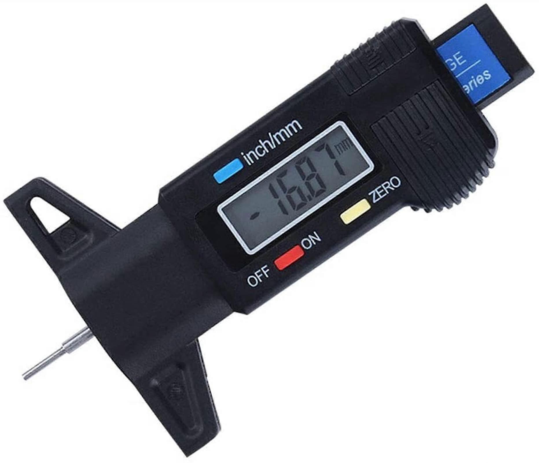 Car Digital Tyre Tread Depth Tester 0-25mm LCD Display Gauge for Accurate Tire Measurement and Maintenance