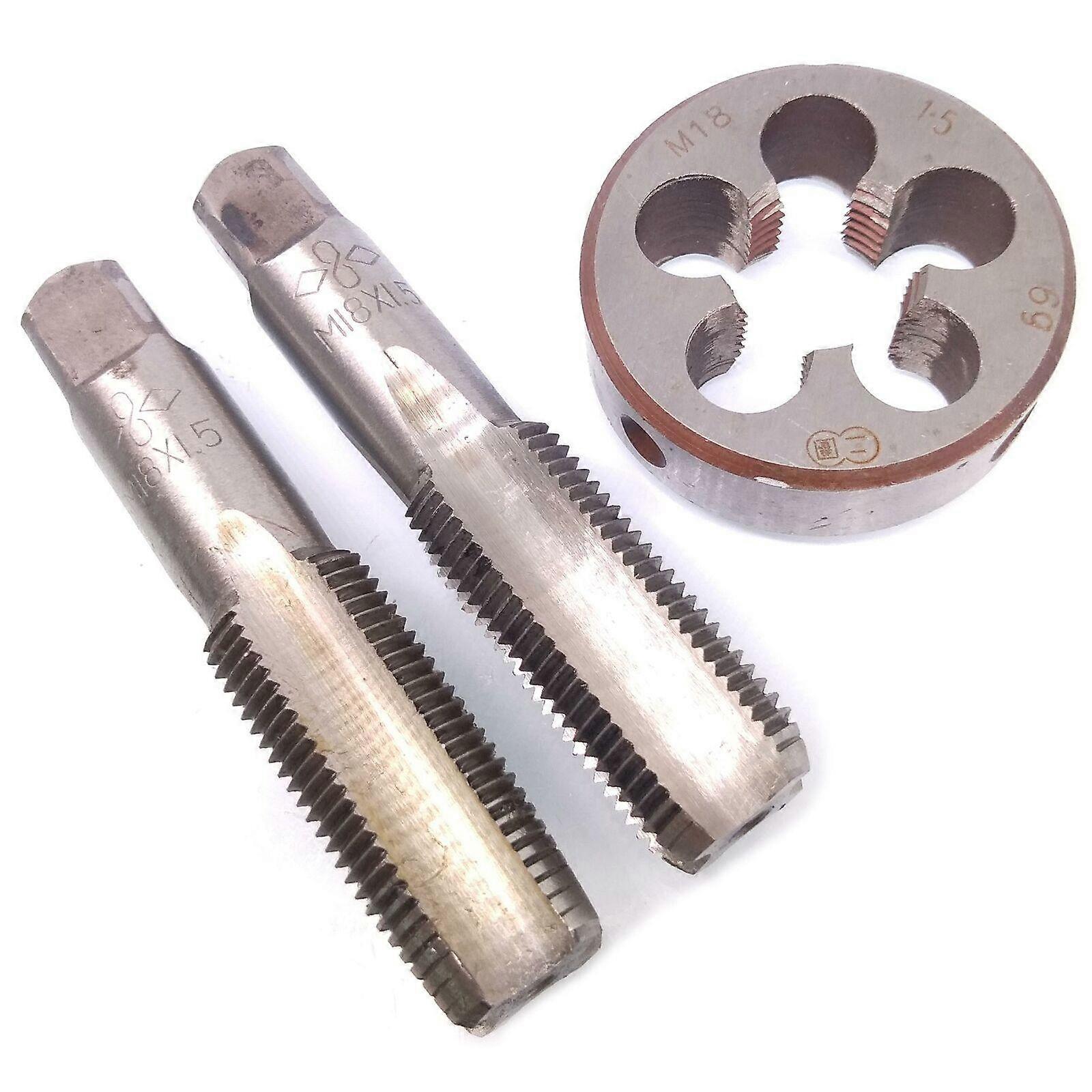 Right Hand M18 X 1.5mm Tap + Die Thread Metric Plug Tap