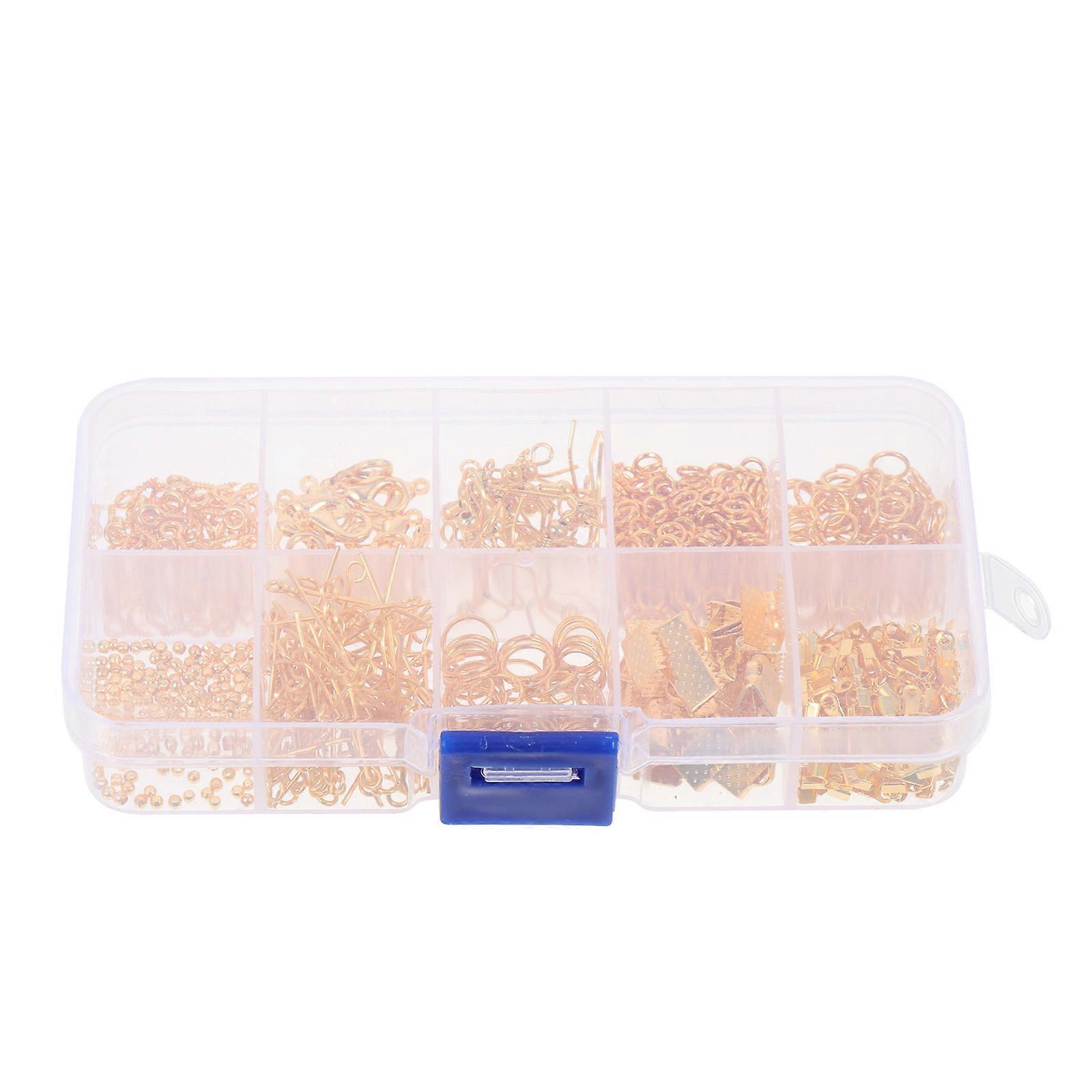 Earring Making Kit with Safety Hooks, Clips and Storage Box for DIY Jewelry Crafts and Design Projects