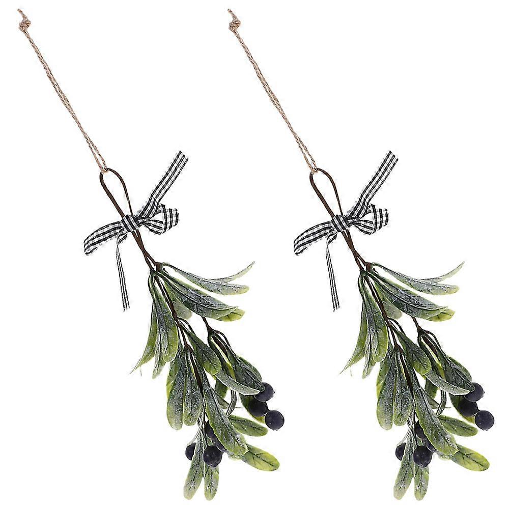 Faux Berry Branch Branch For Doors And Walls Christmas Atmosphere Plastic 21X11X3CM 2Pcs