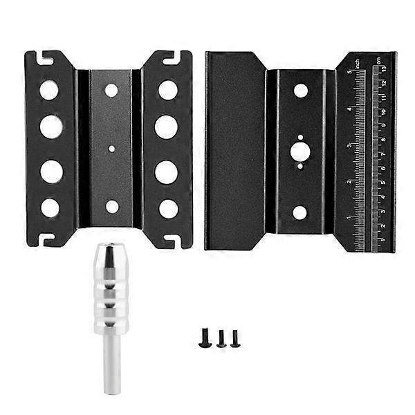 Rotation repair platform workbench for 1/8 1/10 RC model car, black.