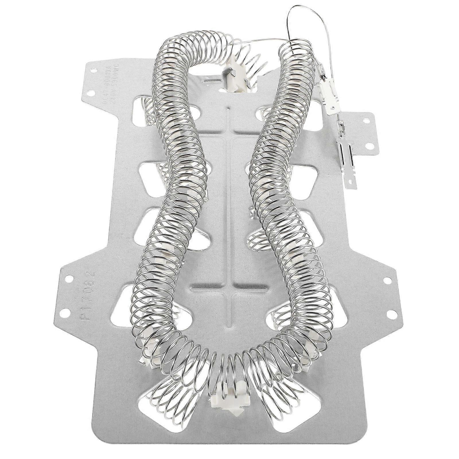 Dryer Heating Element with Thermostat for Home Silver Aluminum Alloy High Efficiency Heating Adjustable Temperature