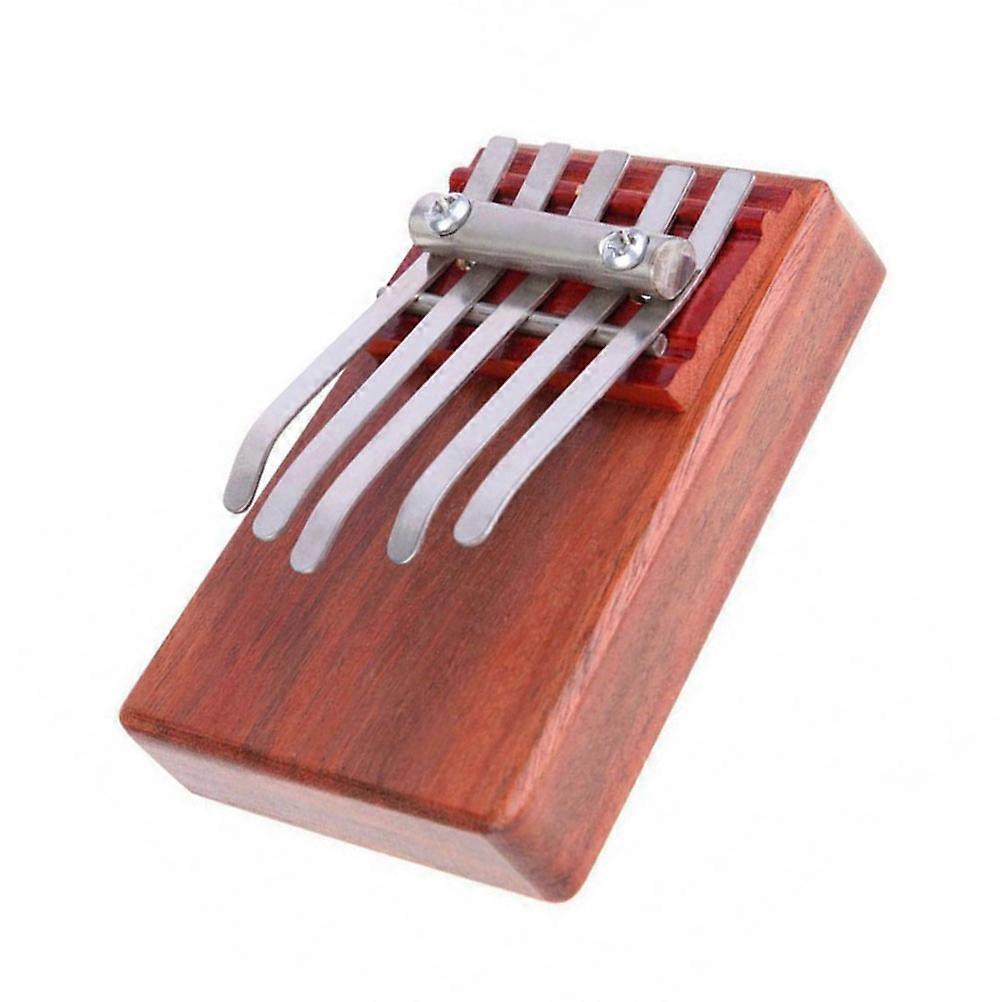 Kid Musical Instrument 1Pc Thumb Piano Traditional Design Kalimba Perfect For Travel Use In Red Compact Shape With Feature