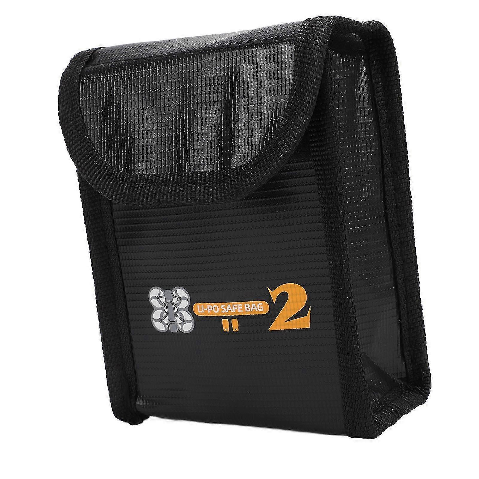 2025 Battery Explosion Proof Bag Fire Retardant High Temperature Resistant Anti Radiation Hook and Loop Closure Lithium Battery Safe Bag for Avata 2