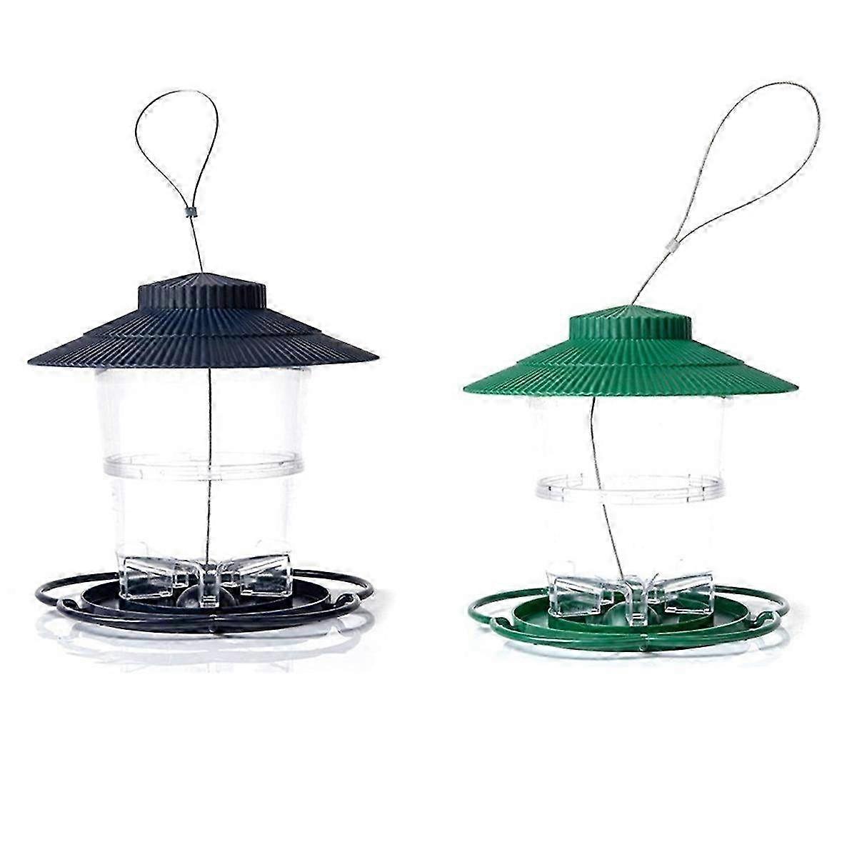 Anti-Squirrel Hanging Bird Feeder for Outdoor Garden - Durable Feed Station with Hook for Easy Setup and Viewing