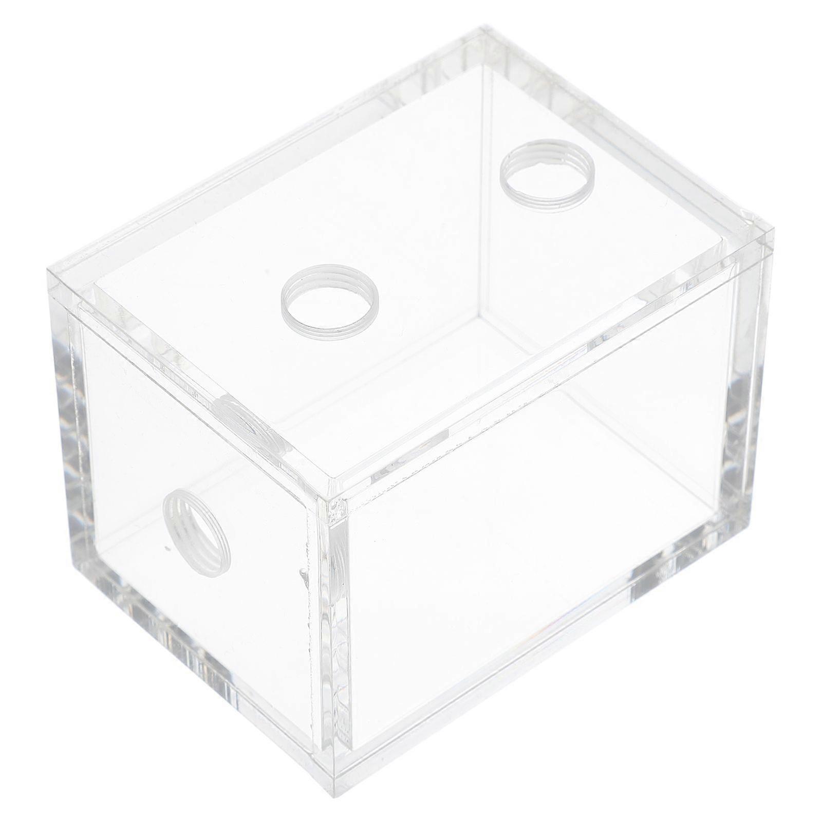 Transparent Acrylic Mini Water Cooling Tank Reservoir for High Performance Systems Durable Easy Installation for DIY Builds