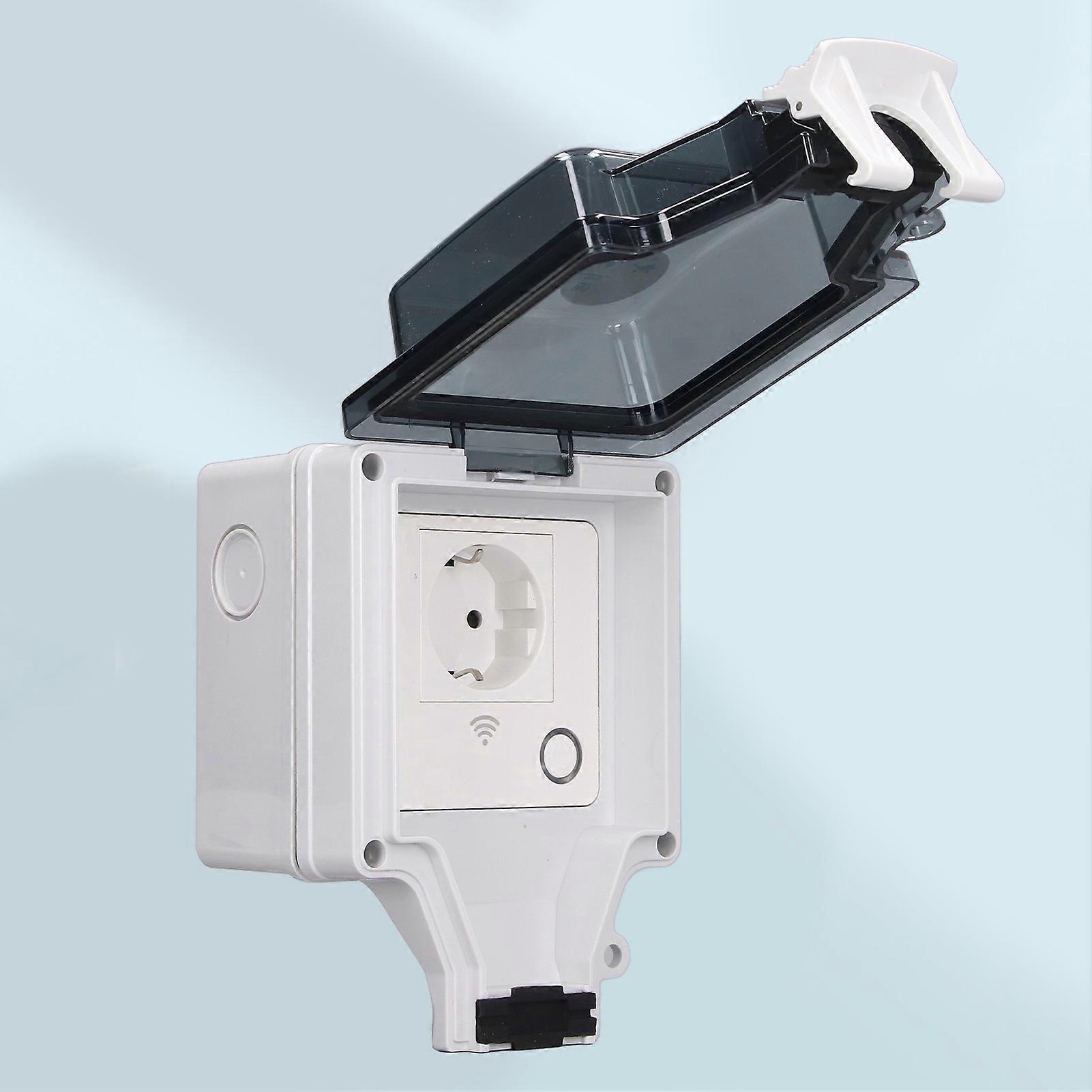 Waterproof Power Socket Outdoor IP66 Rainproof Wall Electrical Wifi Smart Plug Type 86 16A