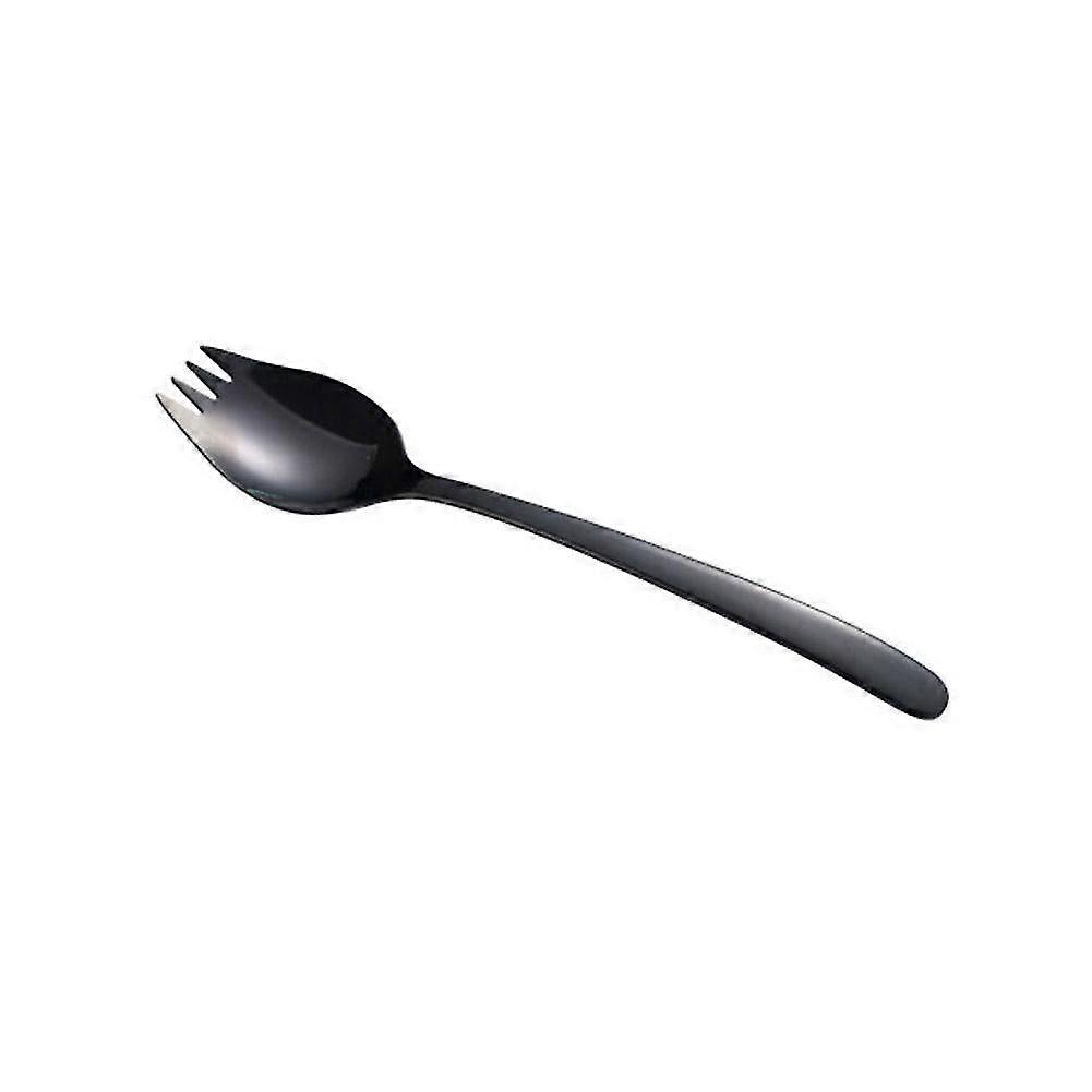 Zhouba Noodles Fork 2 In 1 Non-stick Stainless Steel No Rough Edges Portable Salad Spork For Home