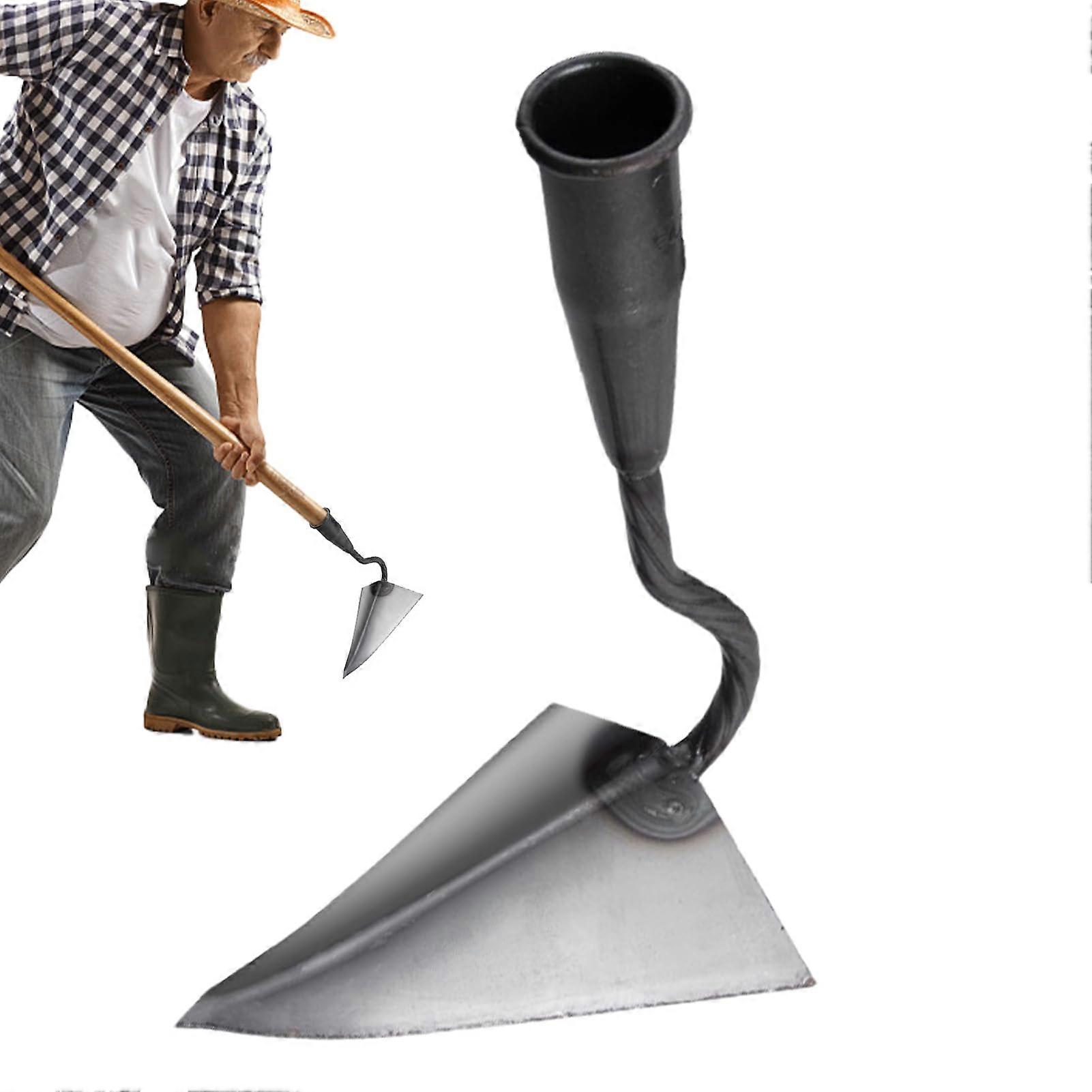 Garden tool, soil leveling hoe for ground leveling  Ergonomic triangular hoe for weeding, gardening, flower beds, and lawn care, 21 cm.