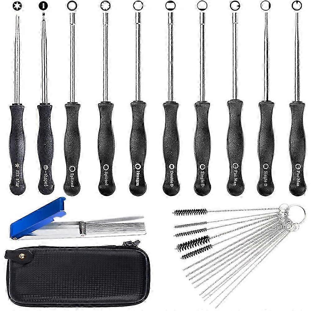 Carburetor Adjusting Tools for 2 Cycle Small Engine Chainsaw Weed Eater Etc with Bag,Brush