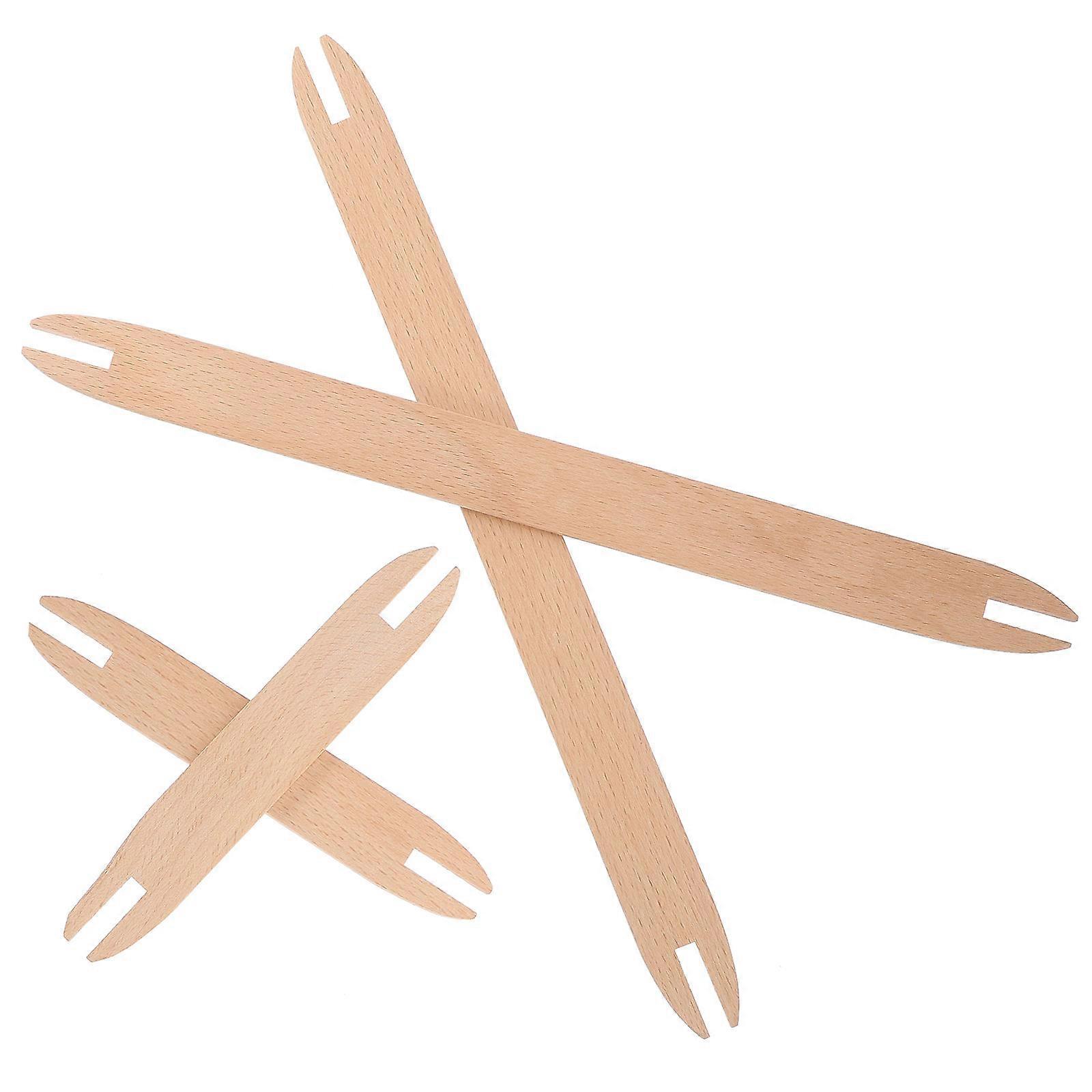 Rectangular Weaving Sticks For Sweater Projects Suitable For DIY Activities In Beige Color 4Pcs