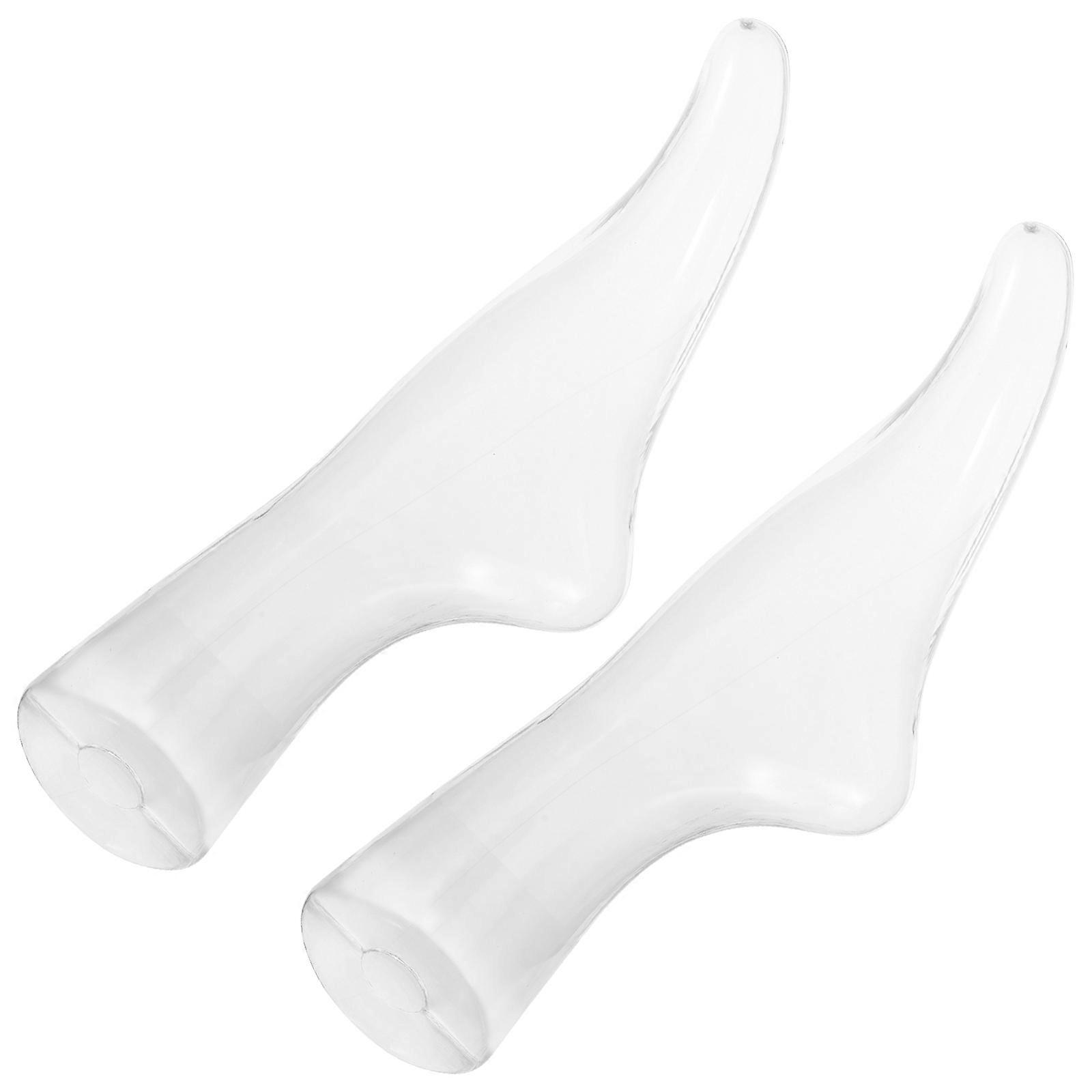 Mannequin Foot Socks Foot Model for Display Transparent 2Pcs Sock Stand