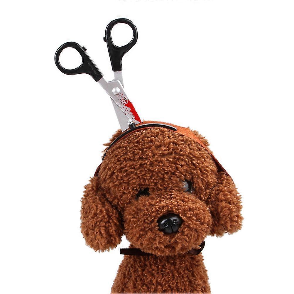 Multi Colored Scissors Shaped Headdress For Small Dogs Designed For Halloween Parties And Photo Props 1Pack