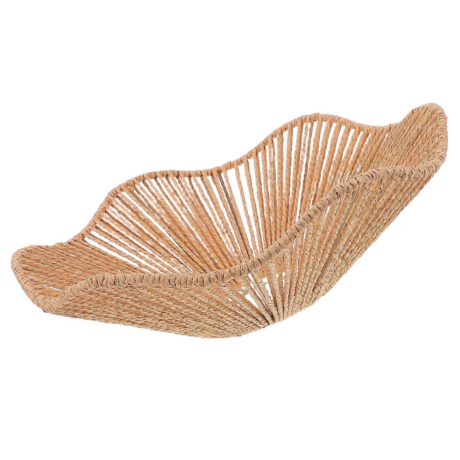 Khaki Round Hand-Woven Lampshade Suitable For Elegant Décor In Living Room Office And Hotel Venue With Effective Light Diffusion 1Set