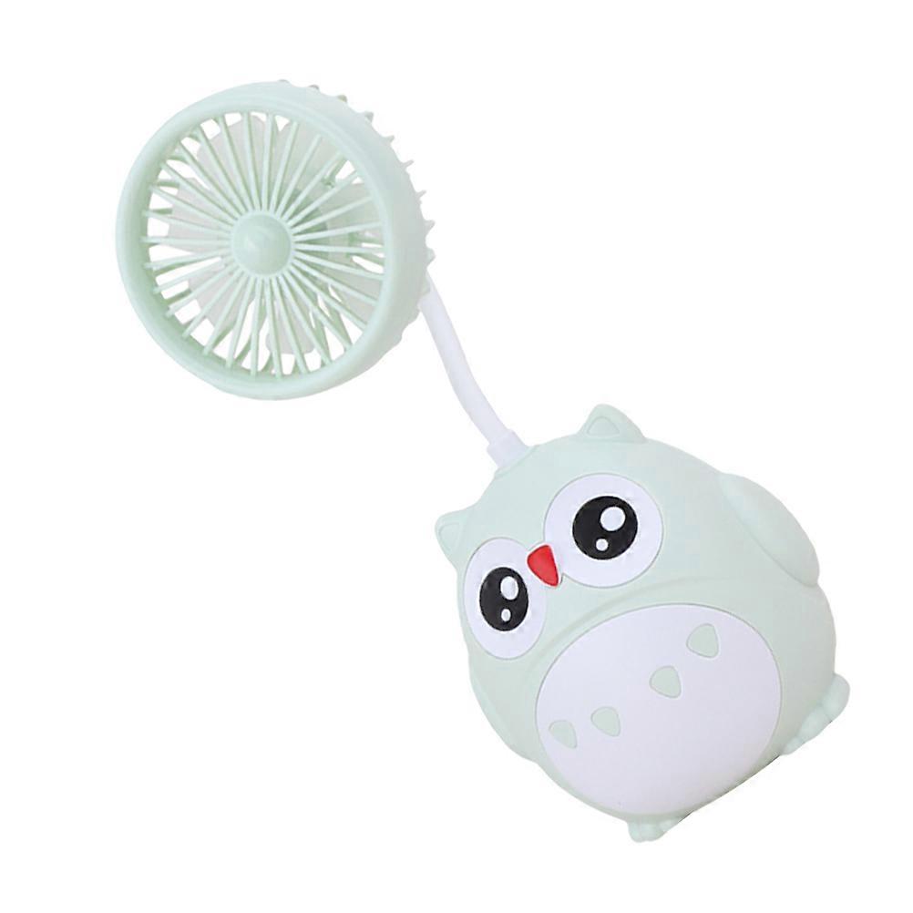 USB Charging Portable Fan Ideal For Library And Study Environments In Green Color 1Set