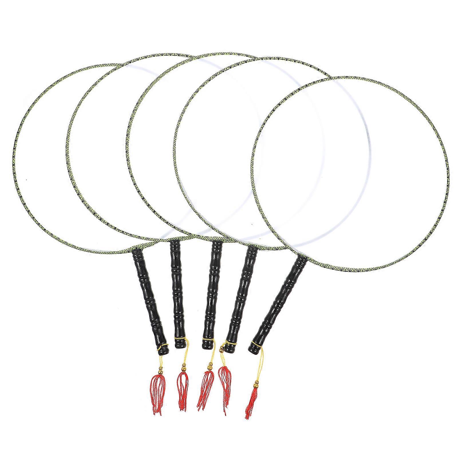 5pcs Blank Drawing Fans for DIY Painting Crafts with Hanging Rope – Enhance Art Creativity and Hand Eye Coordination