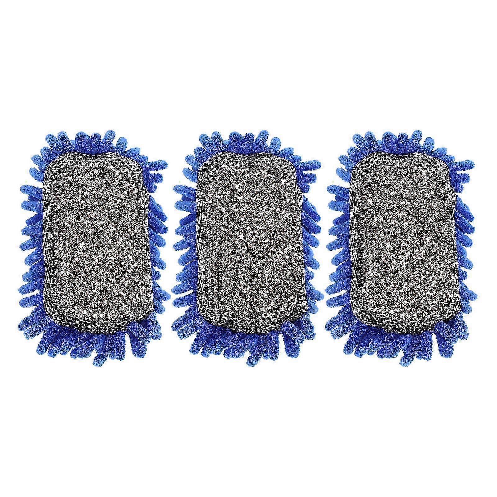 White Board Erasers Dry Erase Chalkboard Cleaner School Use Blue Simple Design 3Set Dusting