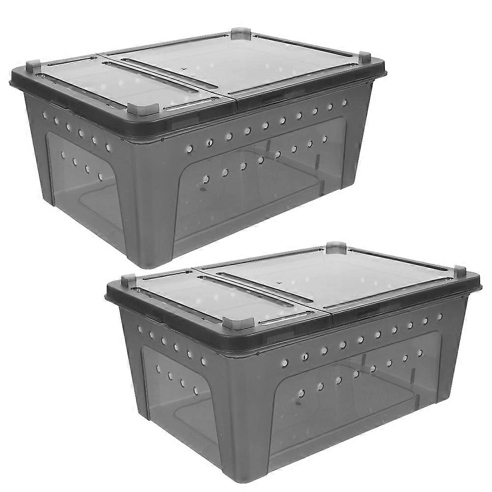 Reusable Reptile Enclosure with Ventilation – Lightweight Durable Habitat Container for Safe Display, Feeding, and Breeding
