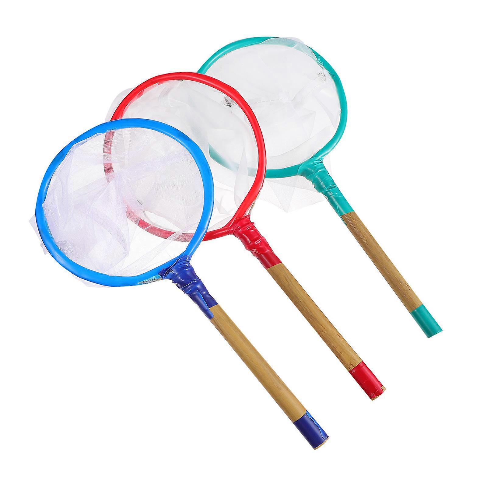 3PCS Portable Fine Mesh Handheld Aquarium Fishing Net for Catch and Release