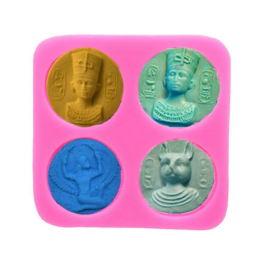 Pink coin Shaped Silicone Baking Mold for DIY Cake Fondant Crafts Suitable for Parties