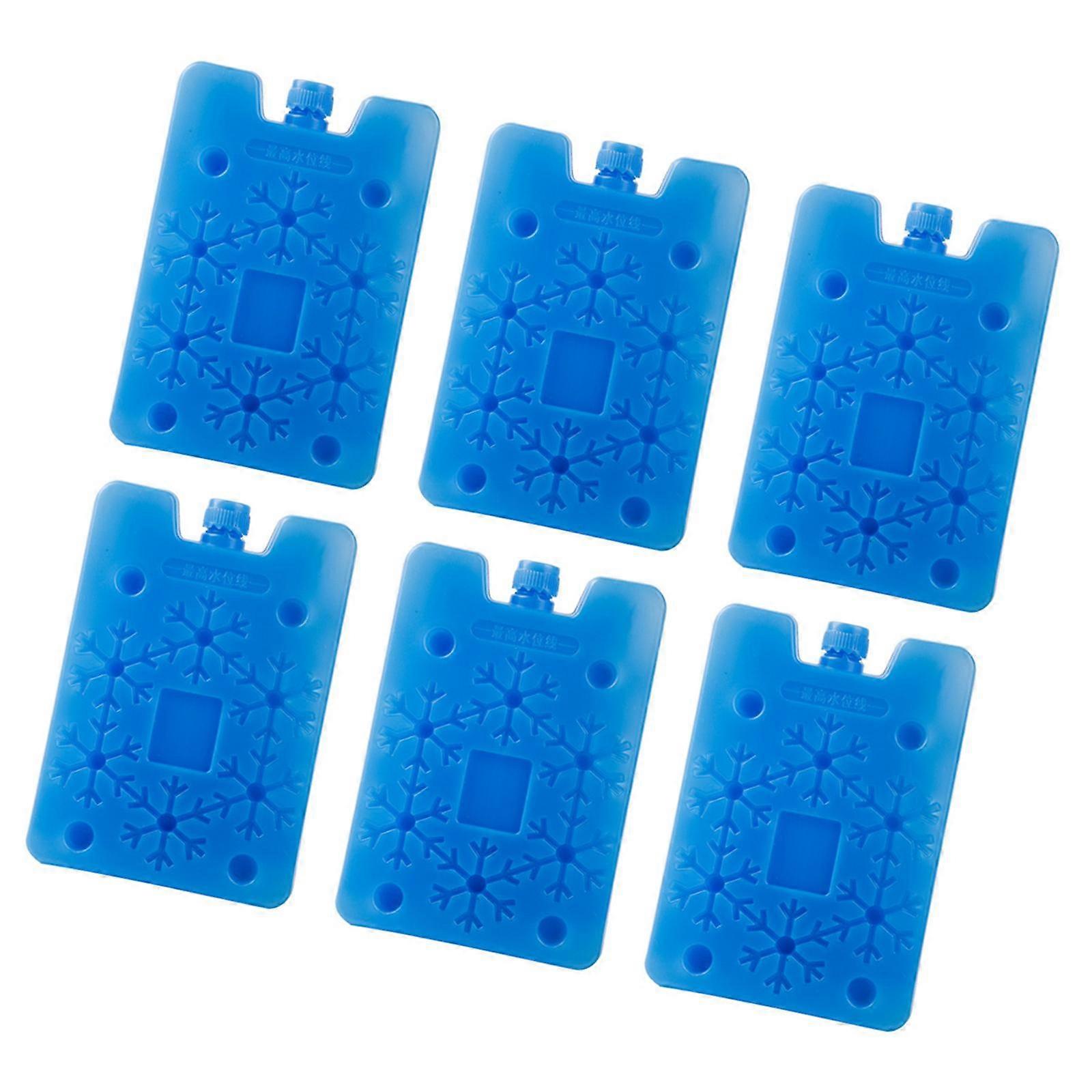 6Pcs Ice Crystal Boxes Ice Packs Portable Convenient Breast Milk Pack Blocks for