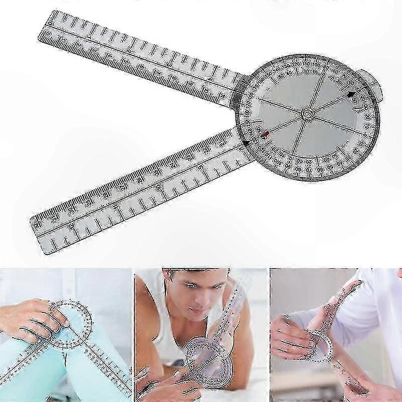 زاوية الطرف ، المسطرة ، قياس حركة المفصل الزندي العظمي ، المسطرة ، المنقلة البلاستيكية ، أداة تقييم إعادة التأهيل