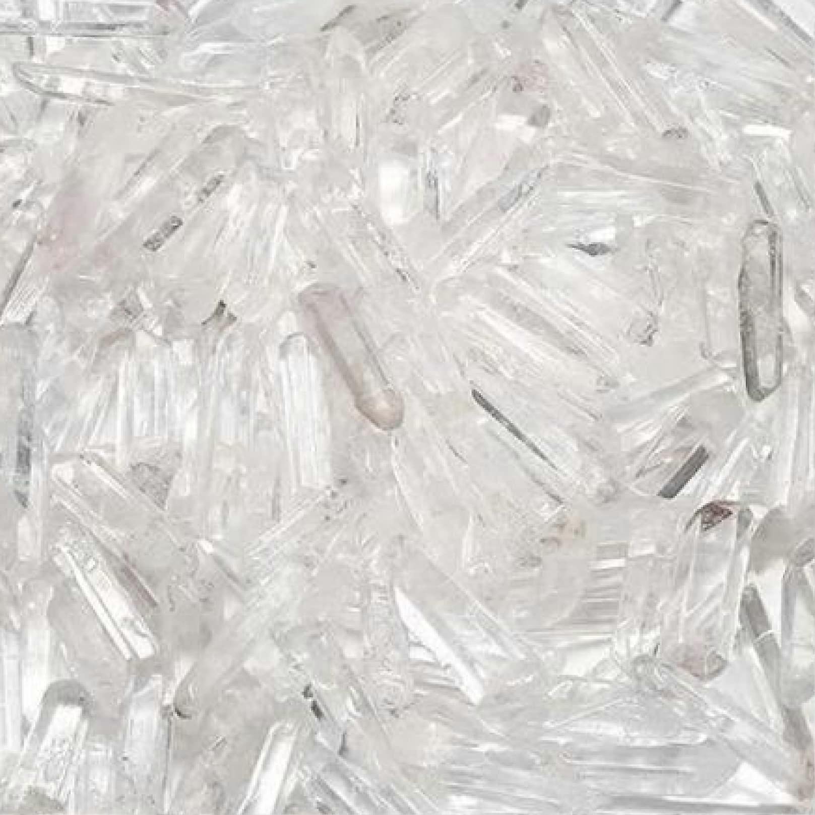 Crystals And Stones Moonstone Natural Quartz Wand Tower Hexagonal Tip Rainbow Obelisk Ornament 2-3cm White