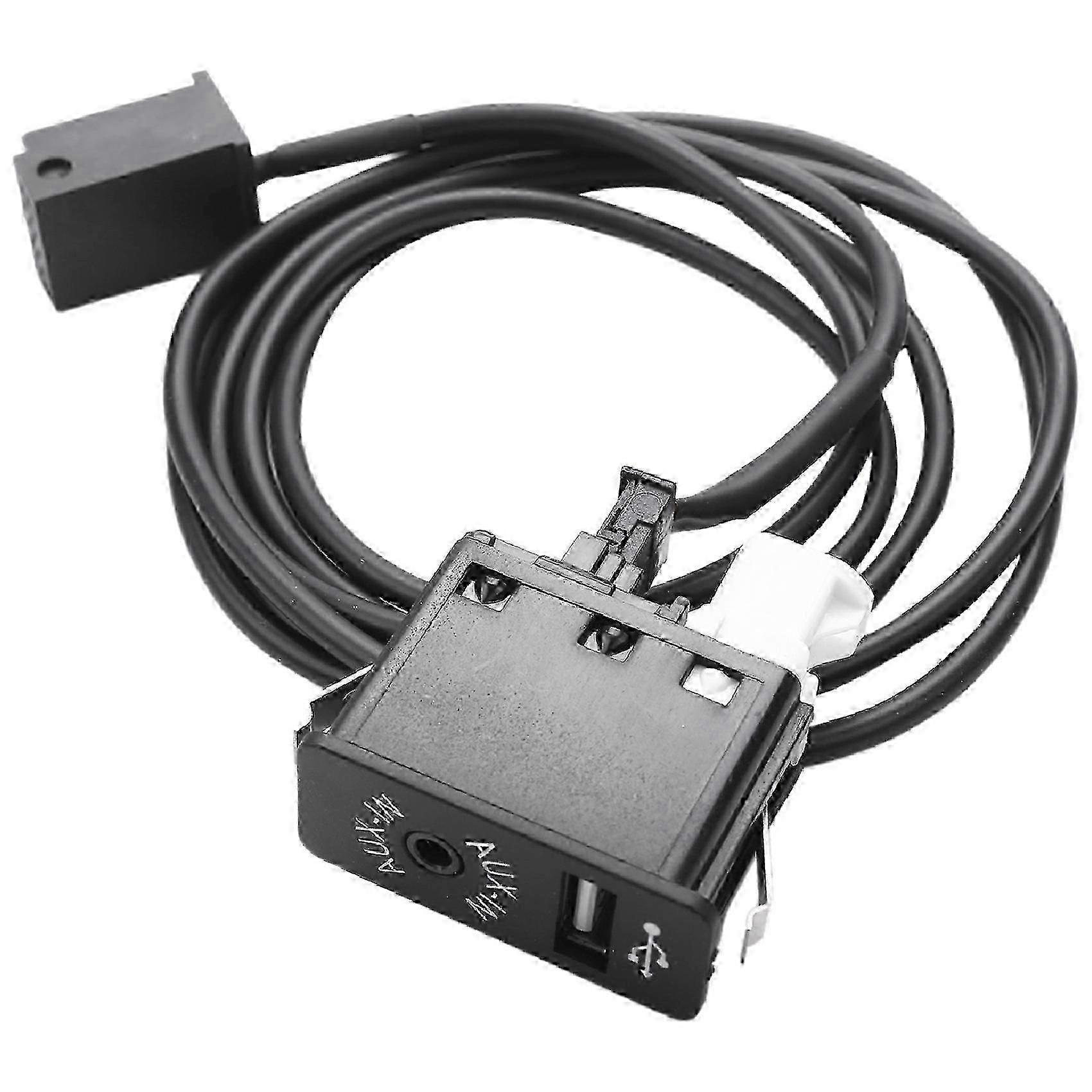 Automotive auxiliary USB Bluetooth music adapter, made of black plastic, suitable for multiple models of BMW Mini