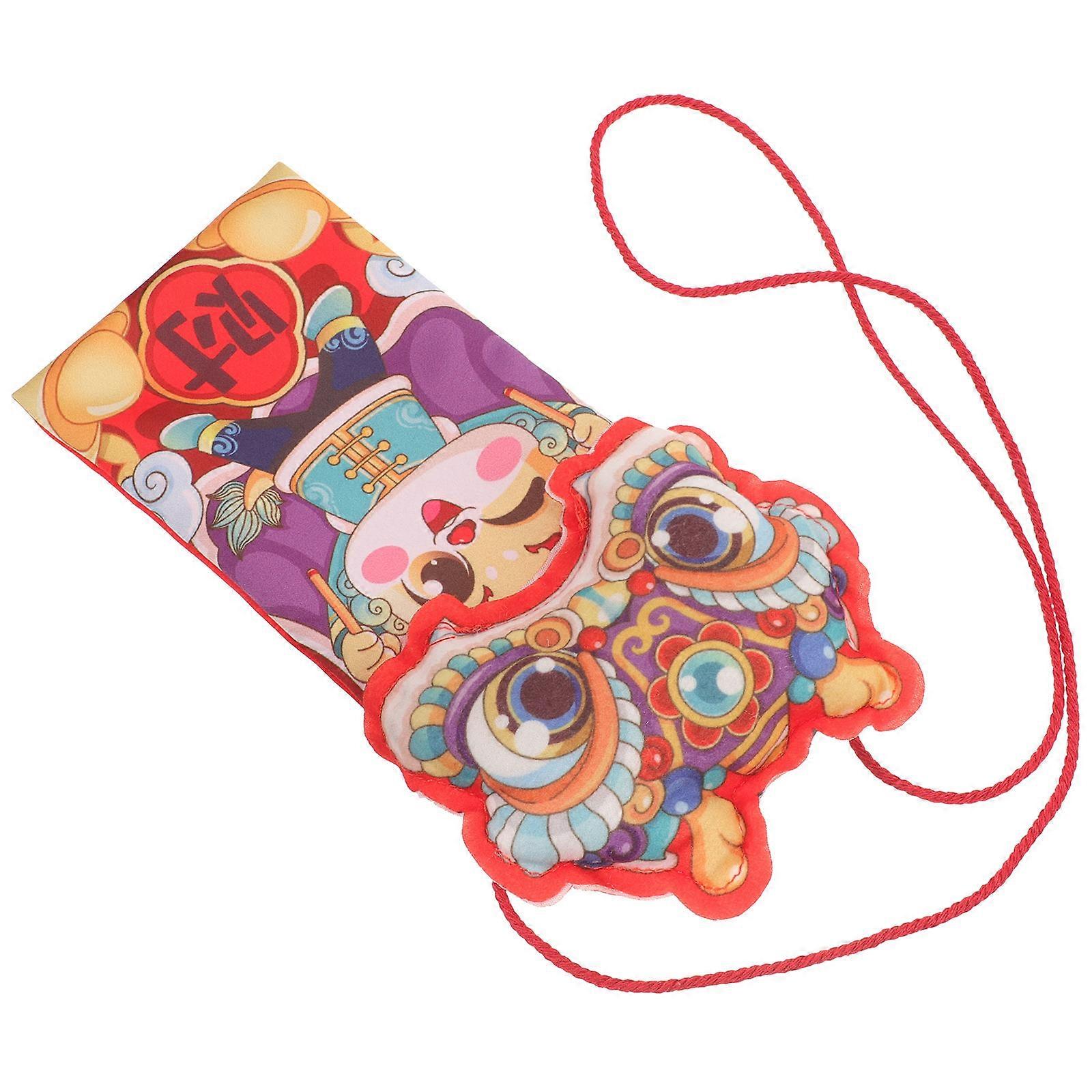 Chinese Lucky Money Envelopes Gift Storage Packet Multi Color 21.5x11.5cm 1Pcs