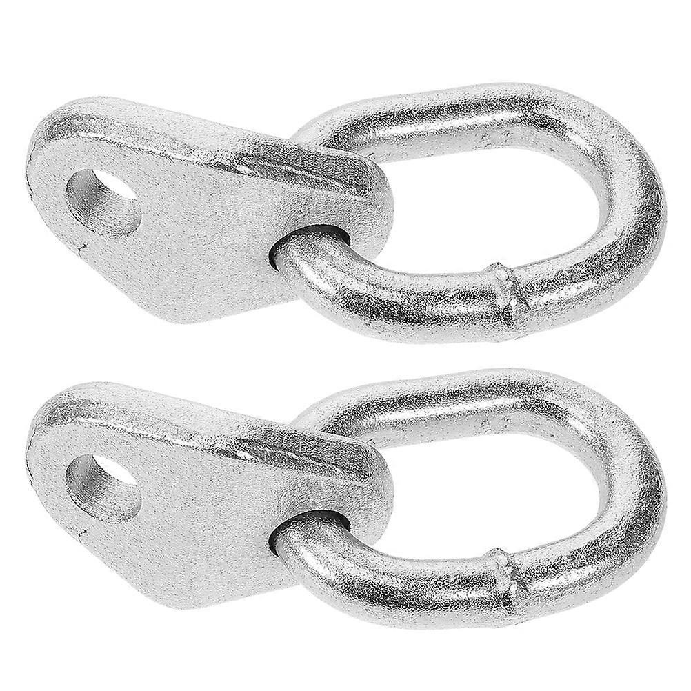 Heavy Duty Engine Lifting Ring for Secure Connection Silver Alloy Steel 2pcs