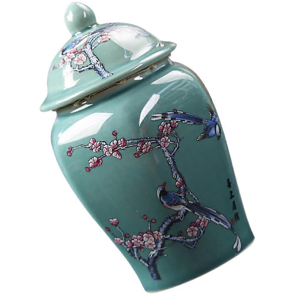 Retro Ceramic Tea Jar with Airtight Lid – Multi Purpose Storage Container for Tea, Sugar & Sweets Keeping Kitchen Essentials Fresh and Organized