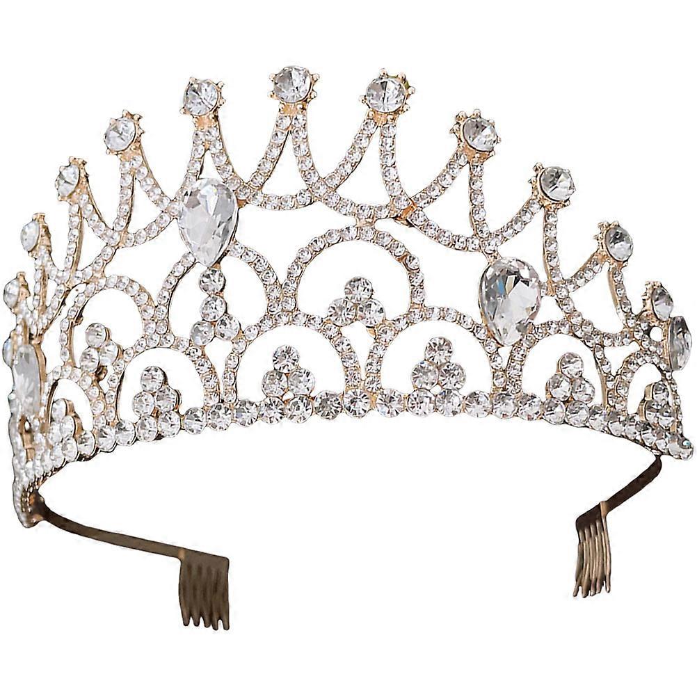 Elegant Women's Birthday Tiara Delicate Crown Hair Accessory for Weddings, Parties, and Special Occasions Durable Design with Shiny Finish for