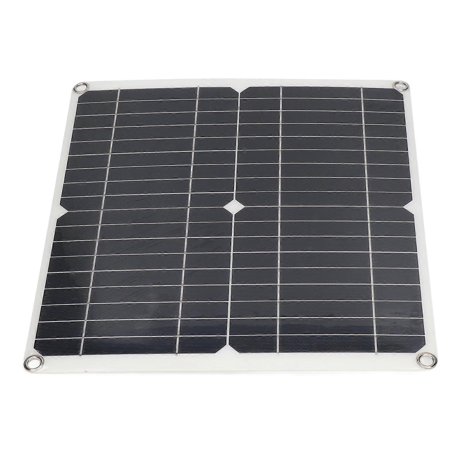 Solar Panel Kit Mono Intelligent Protection Flexible Solar Panel with 100A Controller for Off Grid System 25W 15V 