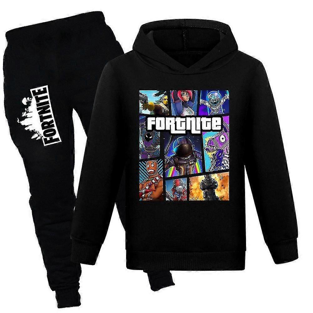 7-14 Years Kids Teens Boys Girls Fortnite Tracksuit Set Hoodies