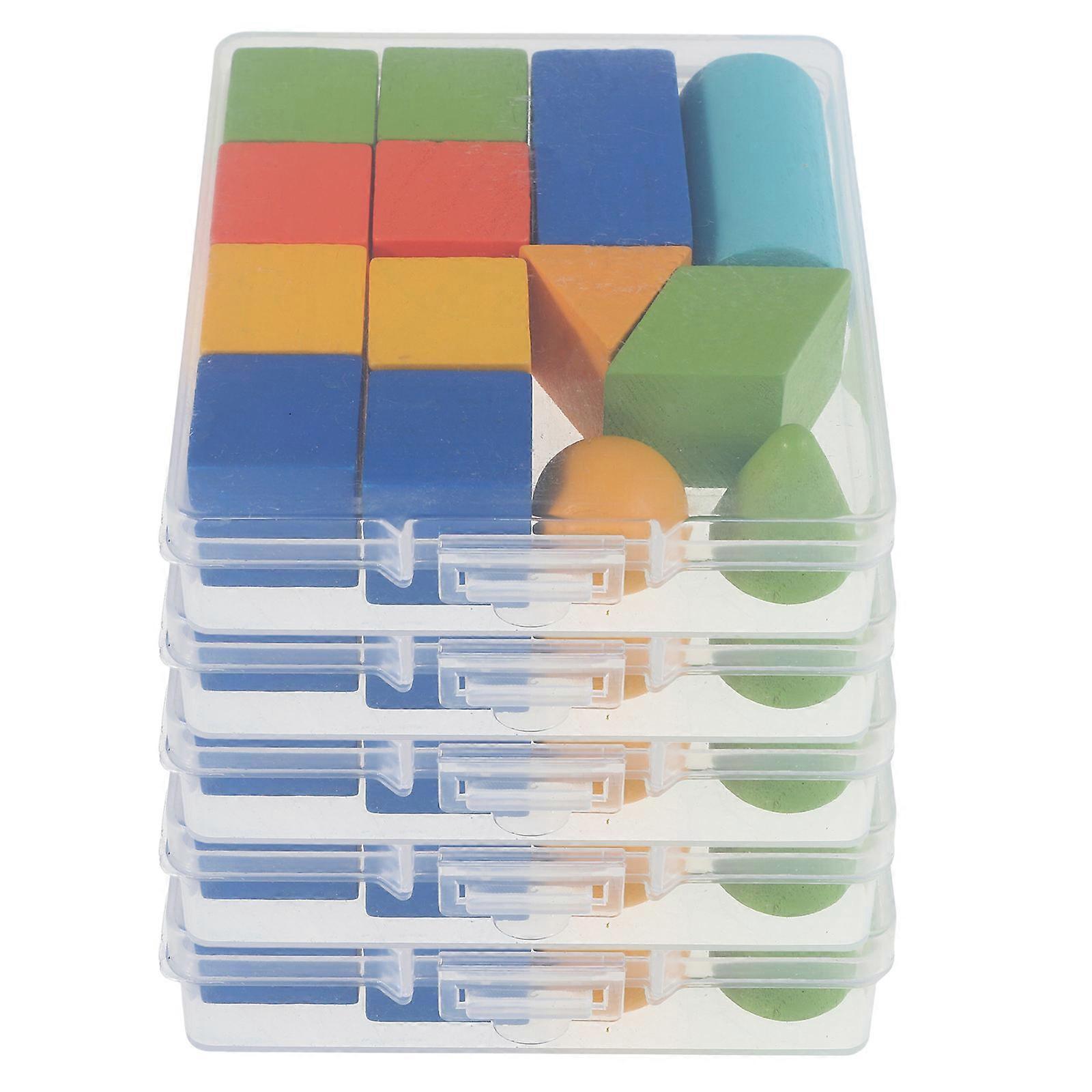 70pcs Geometric Shapes Early Learning Educational Set for Preschool and Elementary, Promotes Creative Thinking and Spatial Skills with Colorful Blocks